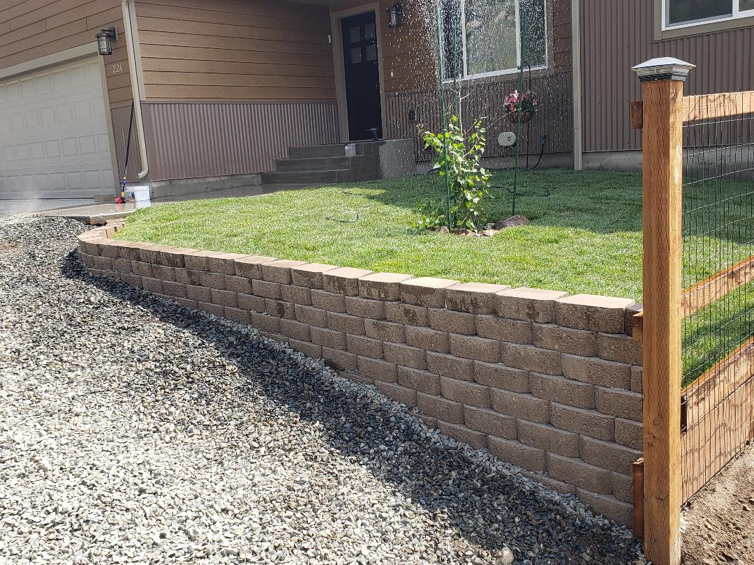 Finished Retaining Wall